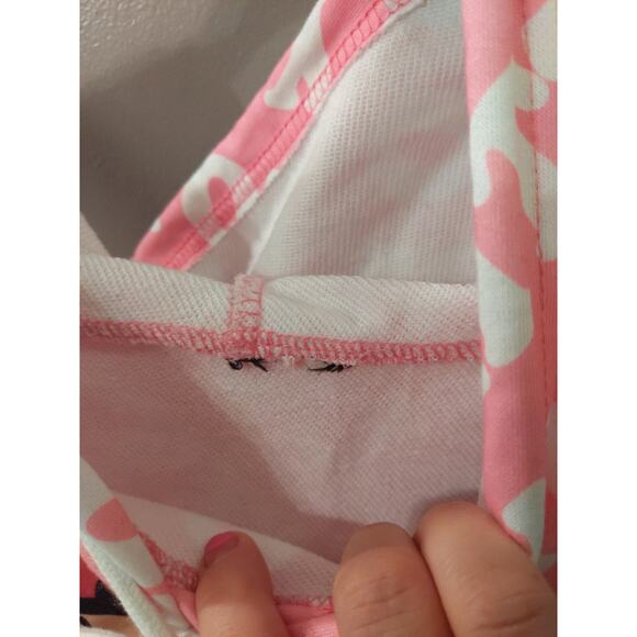 Hello Kitty Pink Cropped Hoodie Oversized M/L Kawaii Y2K Teddy Bear Logo - Picture 3 of 7